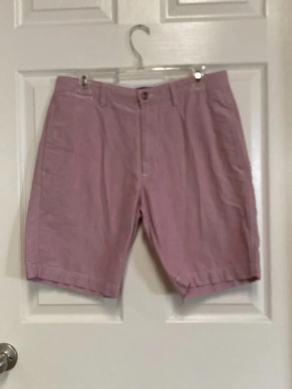 CHAPS shorts chino 100% Cotton Pink/Purple size 32